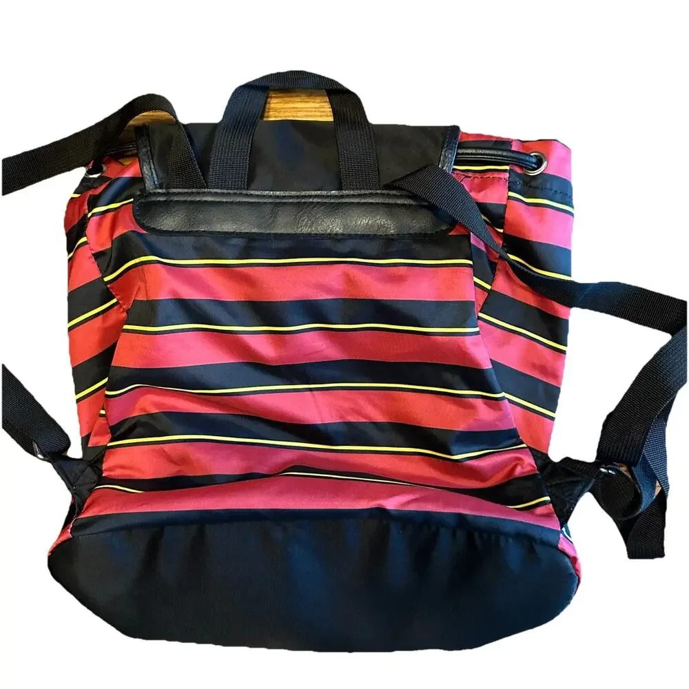 Harry Potter Hogwarts Backpack Red Black Striped Park Bag Snap Flap 2019